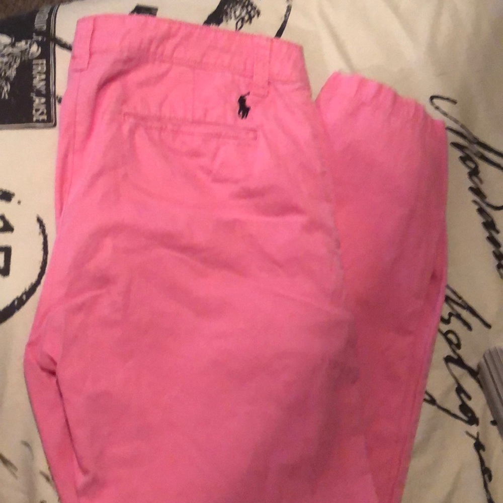 Women pink khakis